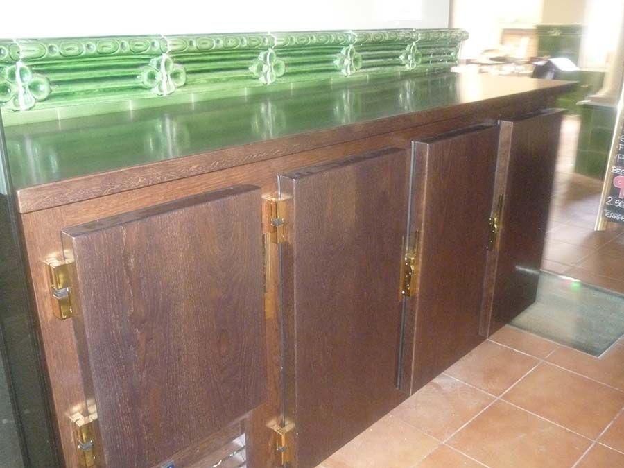 Ejemplo de mueble cámara frigorífica simulando madera